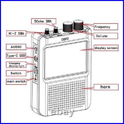 10kHz to 2GHz Touch LCD Radio Receiver with Noise Cancelling Technology