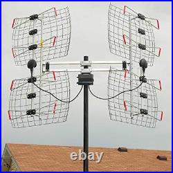 8-Element Bowties Range, Multi-directional, Indoor, Attic, TV Antenna 70 Mile