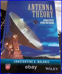 Antenna Theory Analysis and Design 4th Ed. Constantine Balanis 2016 Hardcover