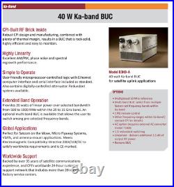 CPI B3KO-A 118 40 Ka-band 20W Linear Power 27.5 31.0 GHz GaAs BUC Outdoor