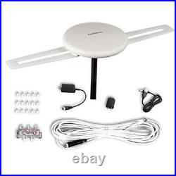 HDTV Antenna 360° Omni-Directional Reception Amplified Outdoor TV Antenna 150