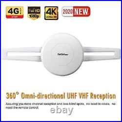 HDTV Antenna 360° Omni-Directional Reception Amplified Outdoor TV Antenna 150