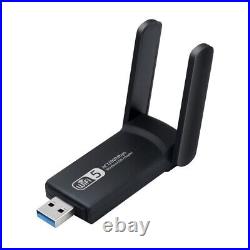 Lot of 100 USB 3.0 Cards Dual Band 1200Mbps USB WiFi Adapter Long Range Antennas