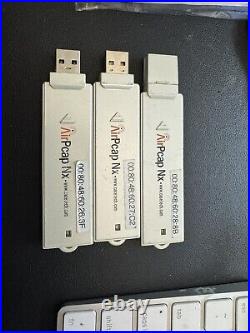 Lot of 3 AirPcap Nx 802.11 Wireless Packet Capture