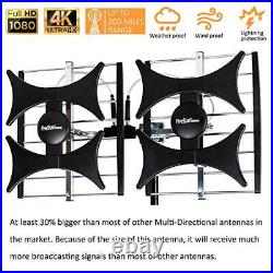 Newest 2021 Multi-Directional 4V HDTV Antenna up Antenna with J Pole + kit