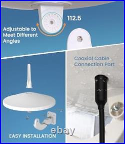 Omnidirectional TV Antenna Outdoor Digital Amplified HDTV Aerial for Smart TV