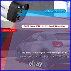 Outdoor Security Camera System, 2-Way Audio, 3K 5.0MP Video Surveillance with 2TB