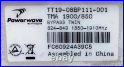 Powerwave Technologies Bypass Twin TT19-08BP111-001 TMA1900/850 1850-1910MHz