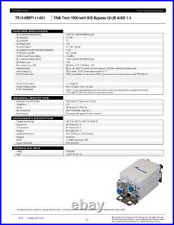 Powerwave Technologies Bypass Twin TT19-08BP111-001 TMA1900/850 1850-1910MHz