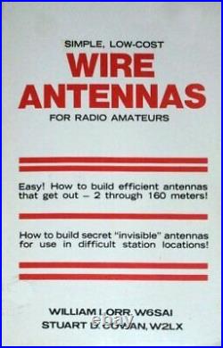 SIMPLE, LOW-COST WIRE ANTENNAS FOR RADIO AMATEURS By William I. Orr & Stuart D