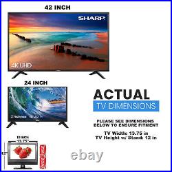 Small TV with Advanced LED Technology 13.3 inch LED TV with 35 Mile Range Antenna