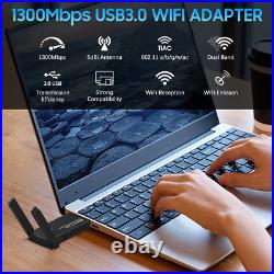 USB 3.0 Wireless WIFI Adapter 1300Mbps Long Range Dongle Dual Band Network lot